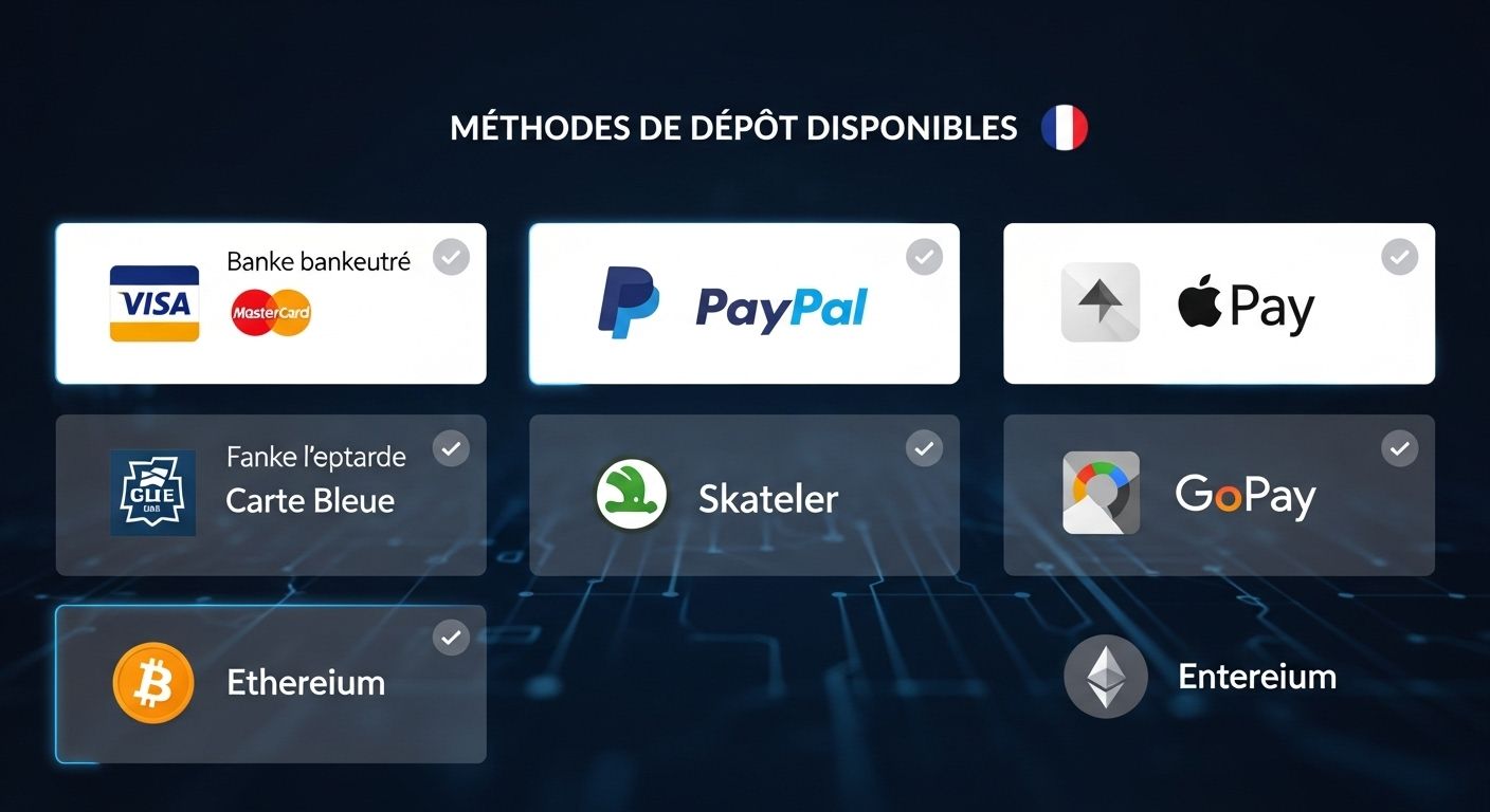 Méthodes de dépôt disponibles minimum deposit casino